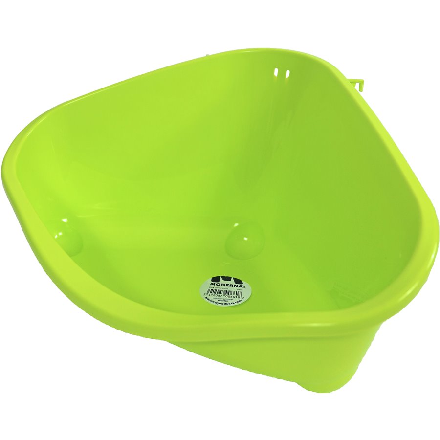 Moderna knaagdier-/kittentoilet met haak plastic yellow, large - 49 x 34,6 x 26cm