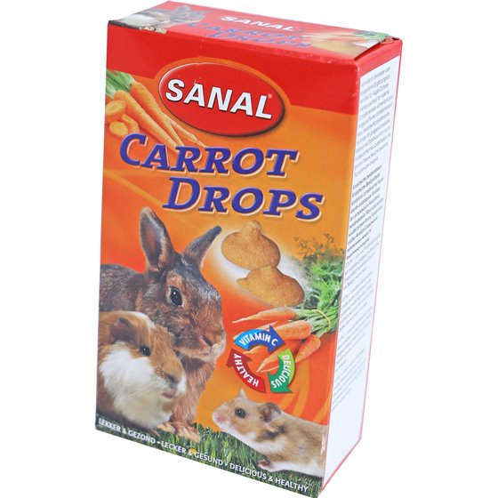 Sanal knaagdier wortel drops, prijs voor 3 doosjes van 45 gram