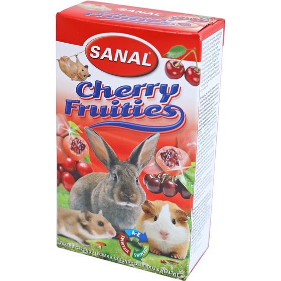 Sanal knaagdier cherry fruities, prijs voor 3 doosjes van 50 gram