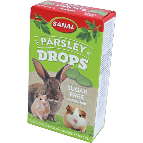 Sanal knaagdier parsley drops, 45 gram sugar free
