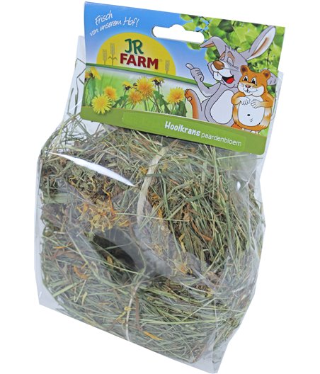 JR Farm knaagdier hooikrans 'Welcome' paardenbloem, 100 gram