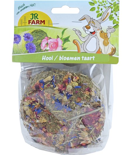 JR Farm knaagdier hooi-/bloementaart, 75 gram
