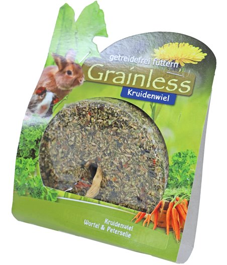 JR Farm knaagdier Grainless kruidenwiel wortel/peterselie, 140 gram