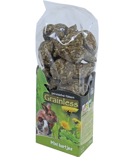 JR Farm knaagdier Grainless mini hartjes, 150 gram