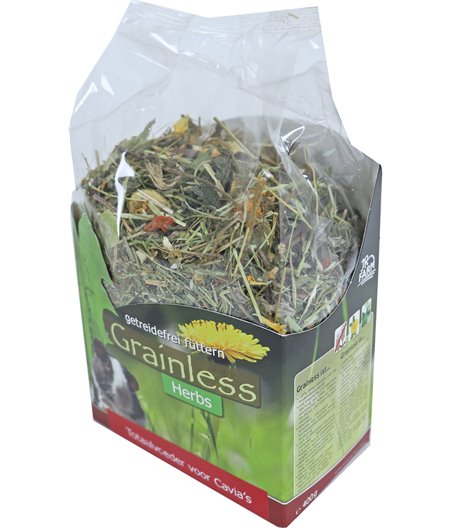 JR Farm knaagdier Grainless Herbs voor cavia's, 400 gram