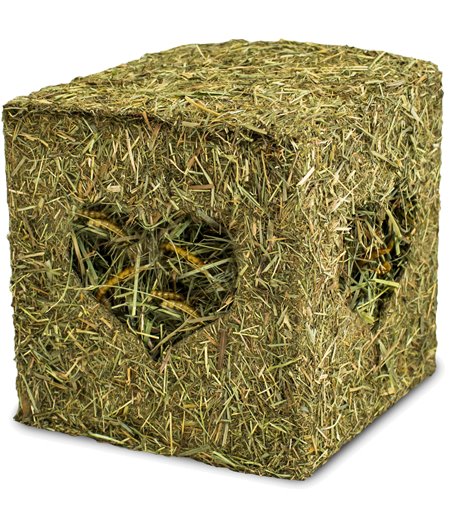 JR Farm knaagdier hooiblok met meelwormen, 125 gram