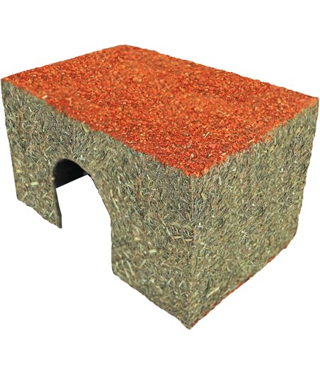 JR Farm knaagdier hooihuis met wortel middel, 350 gram