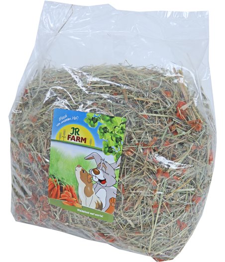 JR Farm knaagdier weidehooi met wortel, 500 gram