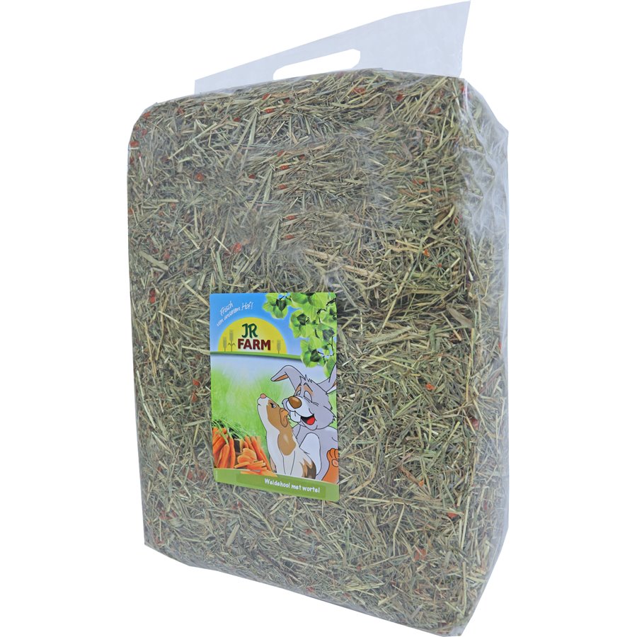 JR Farm knaagdier weidehooi met wortel, 1.5 kg