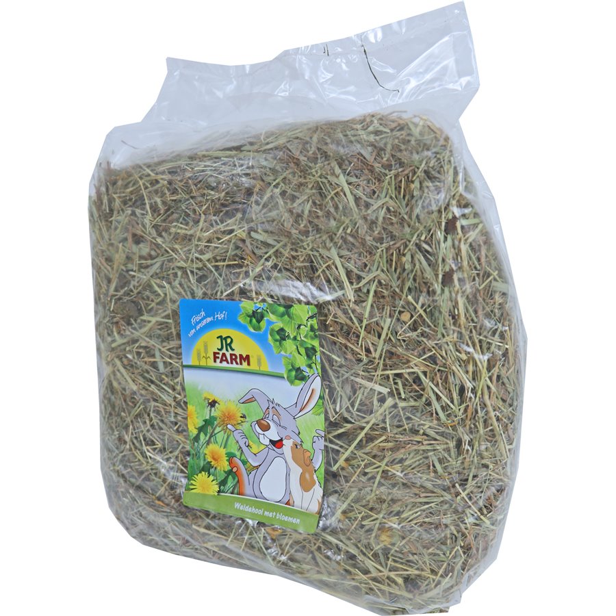 JR Farm knaagdier weidehooi met paardenbloemen, 500 gram