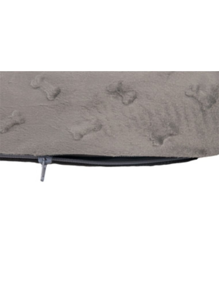 Kussen rechth. 3d bones grijs 100cm