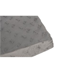 Kussen rechth. 3d bones grijs 100cm