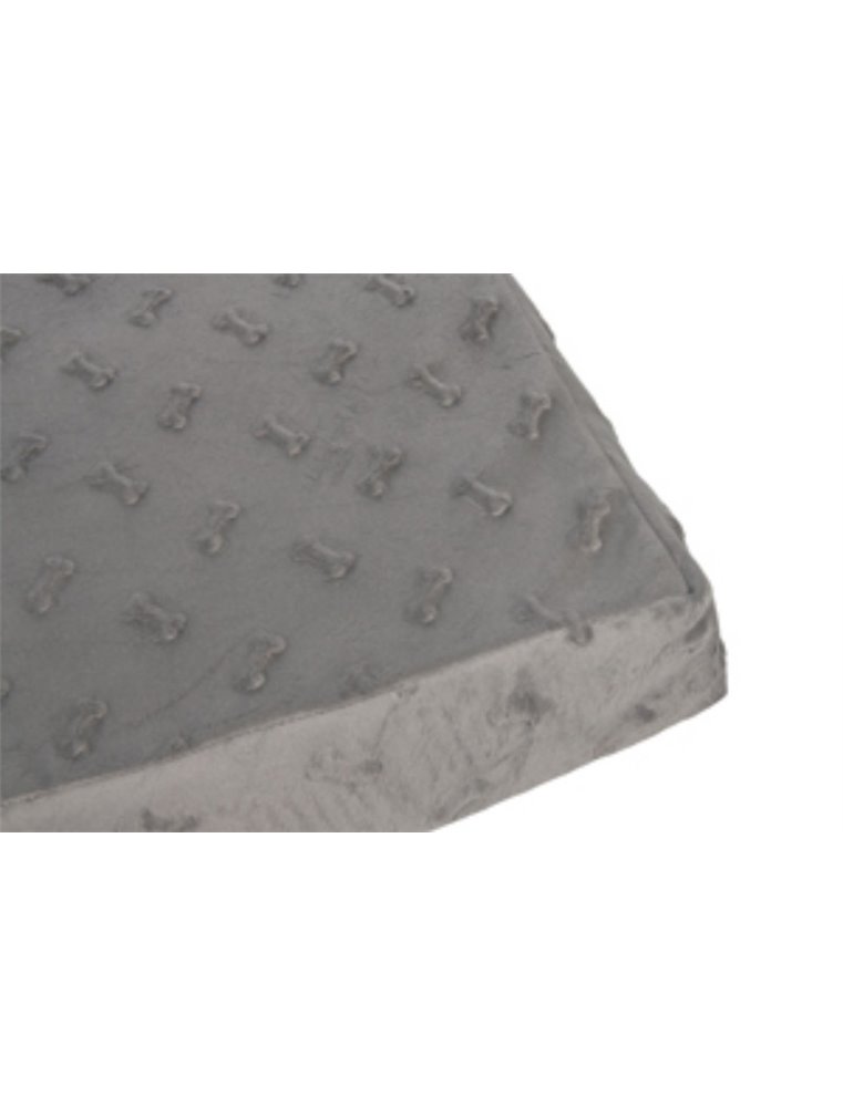 Kussen rechth. 3d bones grijs 100cm