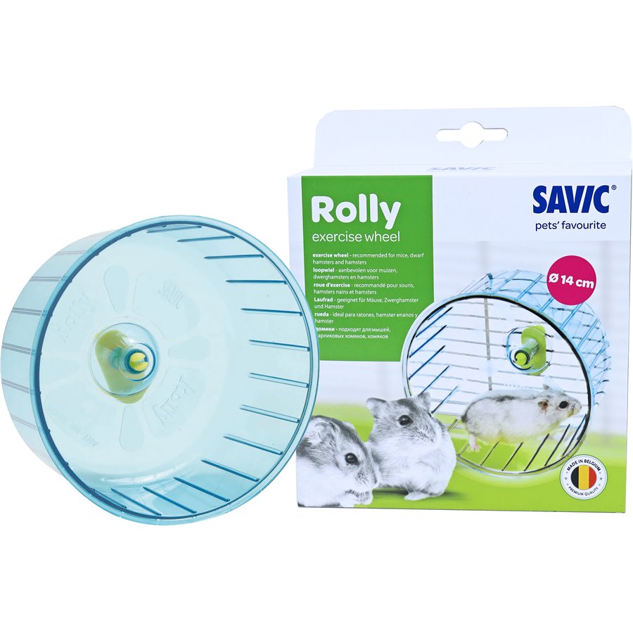 Savic Rolly hamstermolen plastic, medium - 14 x 14 x 9,5cm