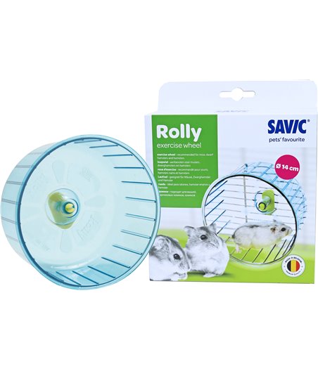 Savic Rolly hamstermolen plastic, medium - 14 x 14 x 9,5cm