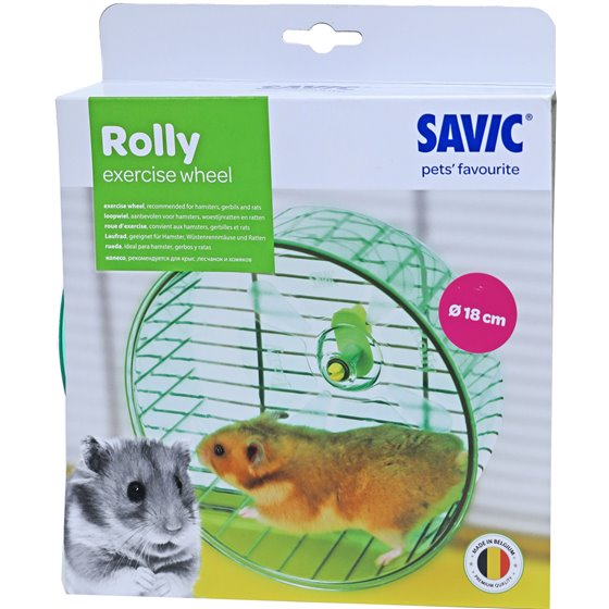 Savic Rolly hamstermolen plastic, large - 18 x 18 x 9cm