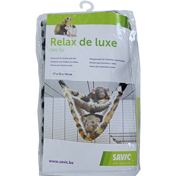 Savic tube fret/rat Relax de Luxe Fake-Fur (bont) - 35 x 21 x 21cm