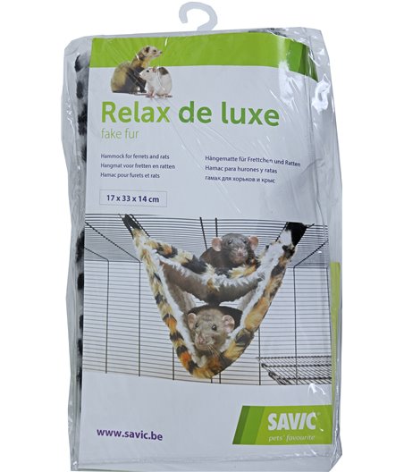 Savic tube fret/rat Relax de Luxe Fake-Fur (bont) - 35 x 21 x 21cm