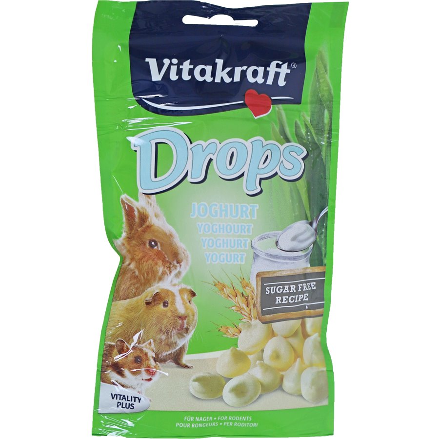 Vitakraft knaagdier yoghurtdrops, 75 gram