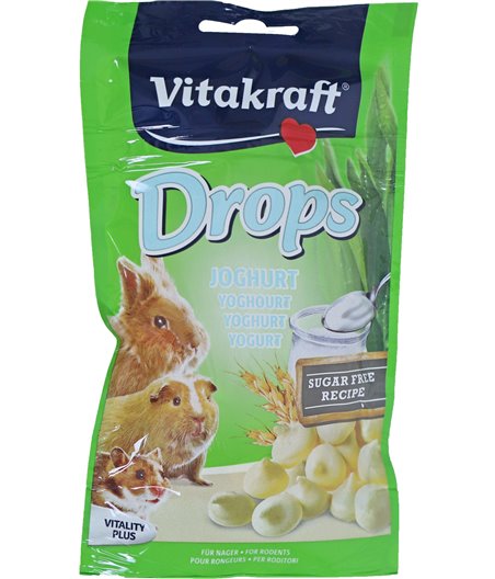 Vitakraft knaagdier yoghurtdrops, 75 gram