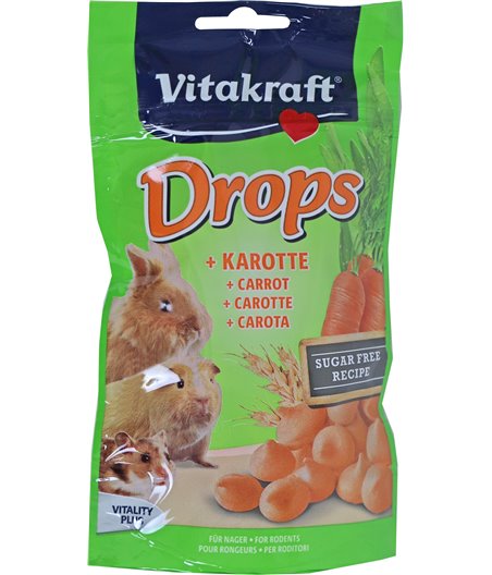 Vitakraft knaagdier worteldrops, 75 gram
