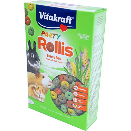 Vitakraft knaagdier Rollis Party funny mix, 500 gram