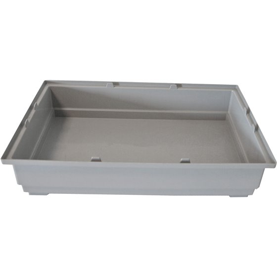 Voltregá onderbak voor kooi 114 en 115, grijs - 26 x 39 x 9cm