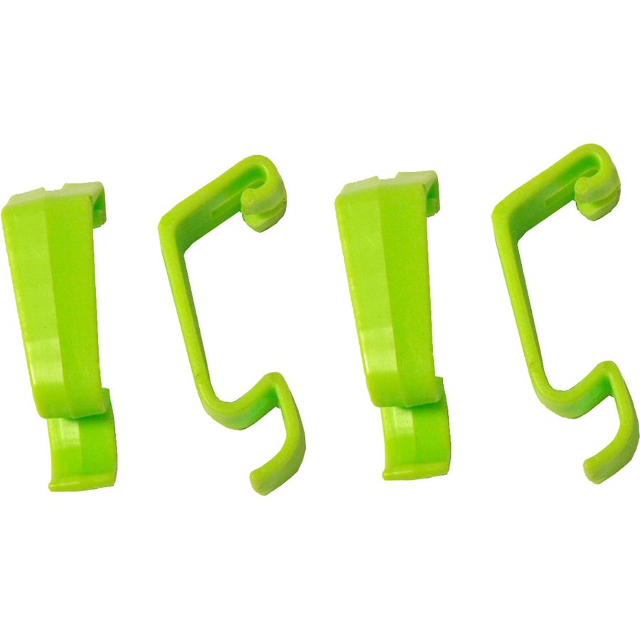 Voltregá pak à 4 plastic klemmen lang, kiwi - 15 x 2 x 2cm