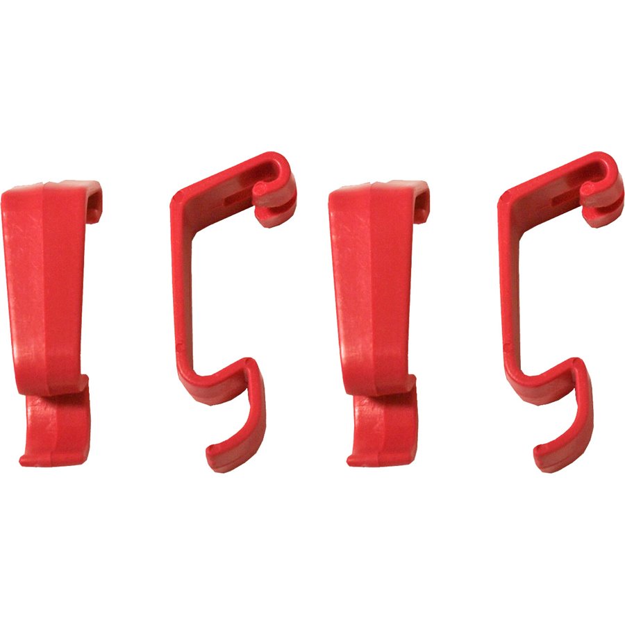 Voltregá pak à 4 plastic klemmen lang, roze - 15 x 2 x 2cm