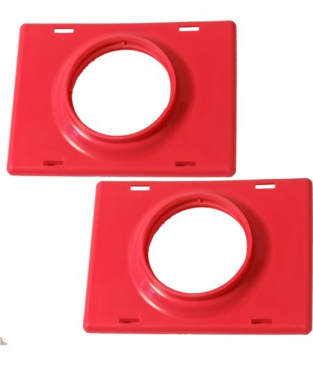 Voltregá pak à 2 plastic verbindingsplaatje, roze - 17 x 16 x 1cm