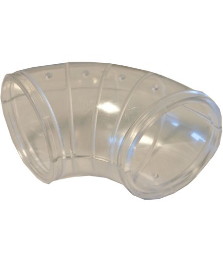 Voltregá pak à 1 plastic bocht kort, transparant - 17 x 15,5 x 5,1cm