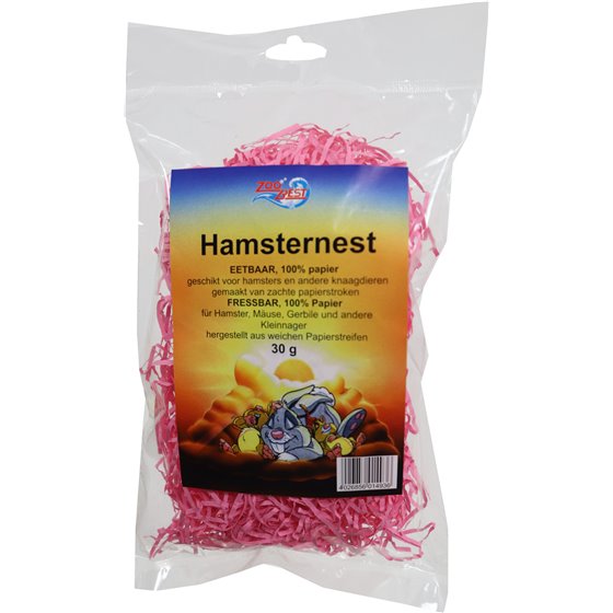 Zoobest hamsternest papier, 30 gram - 29 x 5,5 x 17,5cm