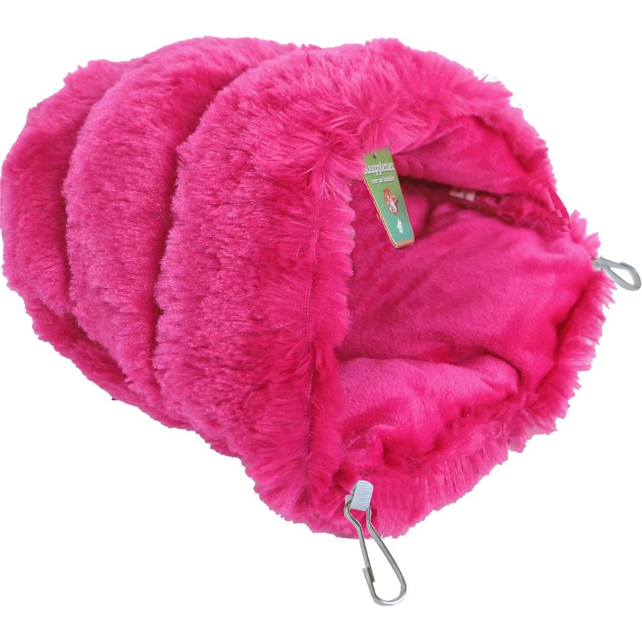 Boon knaagdier slaapzak pluche roze - 34 x 21,5 x 8cm