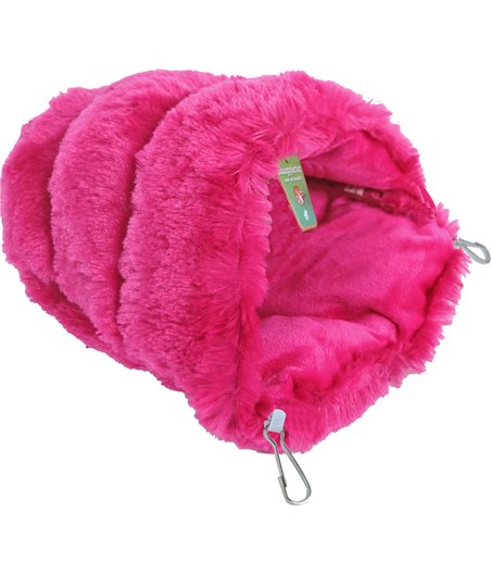 Boon knaagdier slaapzak pluche roze - 34 x 21,5 x 8cm