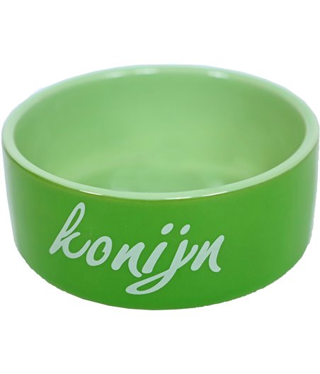 Boon konijnen eetbak steen groen - 11,5 x 11,5 x 5cm