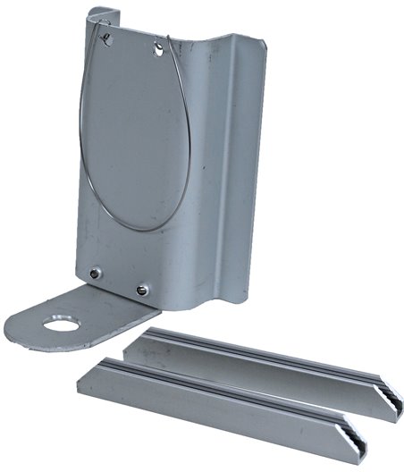 Boon aluminium houder met U profiel, voor 250 ml fles - 1,4 x 0,7 x 11cm