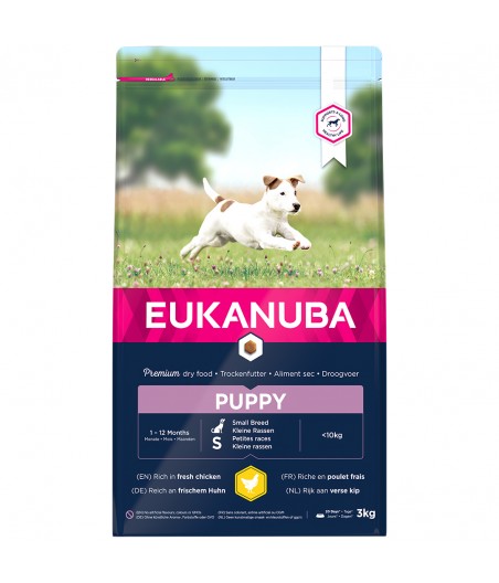 Eukanuba Dog Puppy & Junior - Small - Kip - Puppyvoer - 3 kg