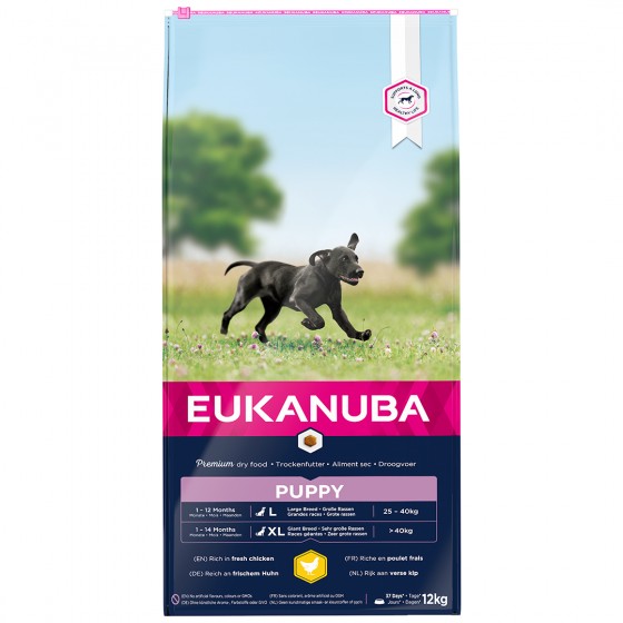 Eukanuba Dog Puppy & Junior - Grote Rassen - Kip - Droogvoer - 12 kg