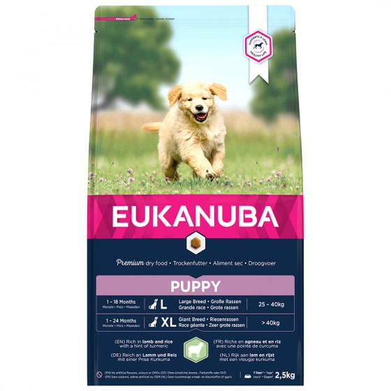 Eukanuba Puppy Junior - Medium Breed - Lam & rijst - 2.5 kg