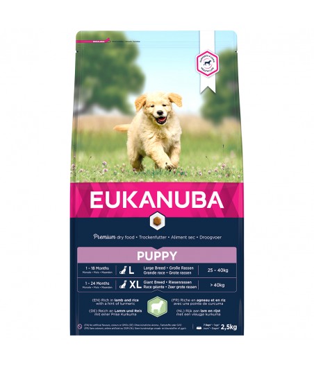 Eukanuba Puppy Junior - Medium Breed - Lam & rijst - 2.5 kg