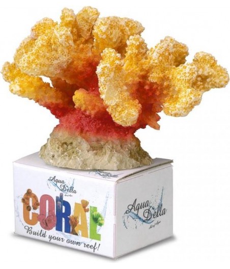 Koraal cauliflower Oranje/geel - 12x10,2x8CM