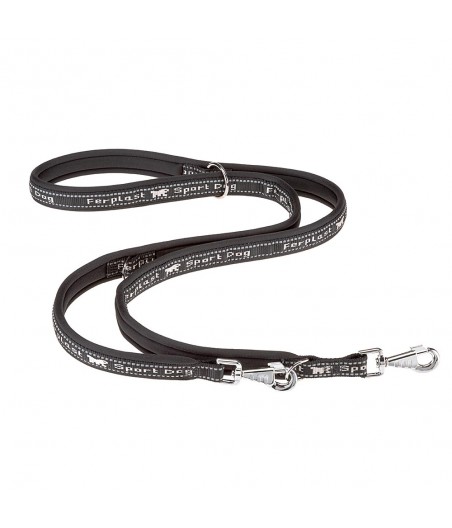 Ferplast hondenriem / leiband sport dog nylon zwart - 200cm x 15mm