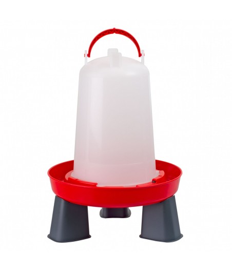 Drinktoren rood met pootjes - 3ltr