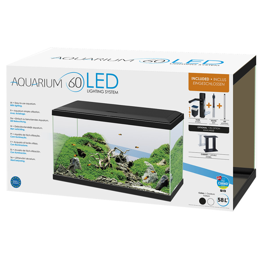 Aquarium aqua 60 led bio cf150 | Worldofanimals.nl heeft het!