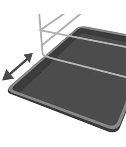 Draadkooi keo zwart l 57x93x62cm