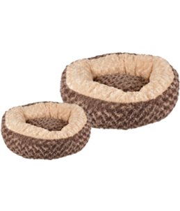 Mand cuddly rond taupe dia. 70x18cm