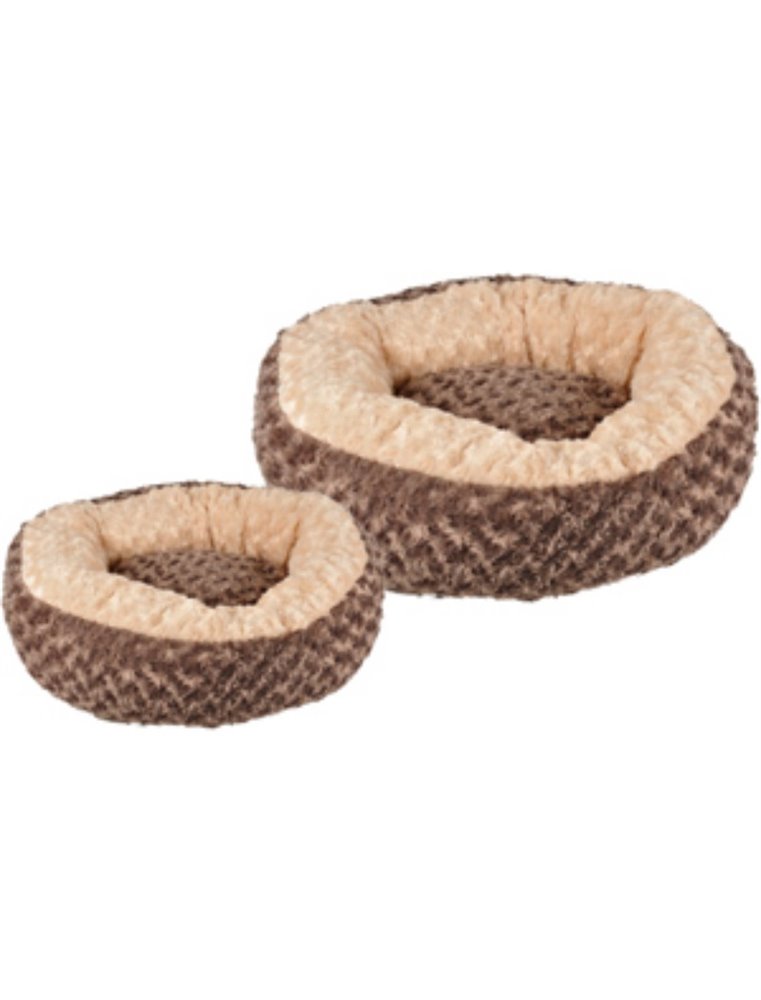 Mand cuddly rond taupe dia. 70x18cm