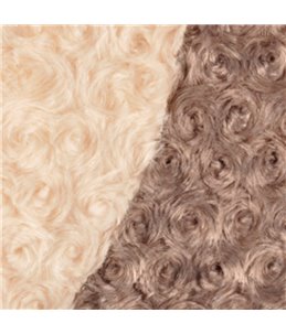 Mand cuddly rond taupe dia. 70x18cm