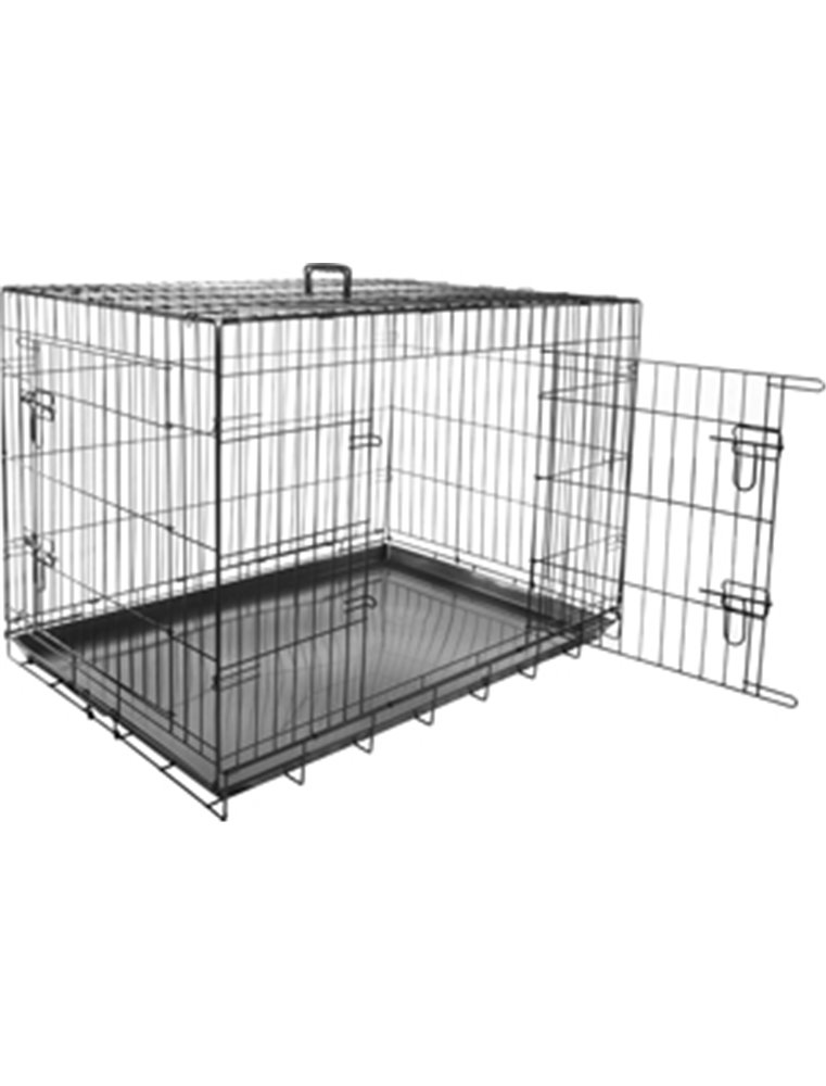 Draadkooi keo zwart xxl 76x120x82cm