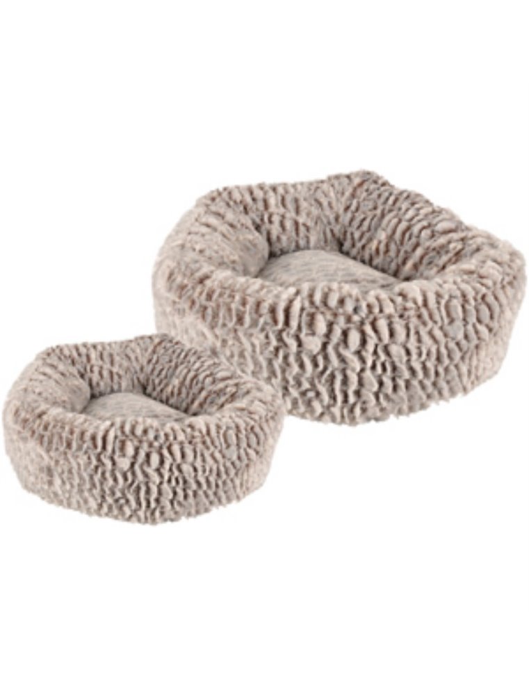 Mand snoozzy rond grijs/zwart dia. 70x18cm